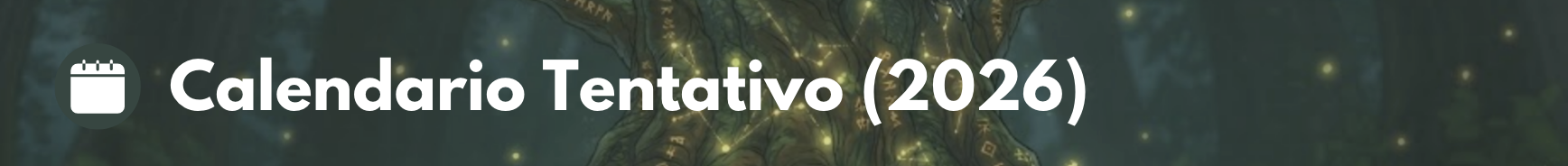 Calendario Tentativo (2026)