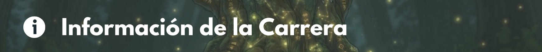 Información de la Carrera