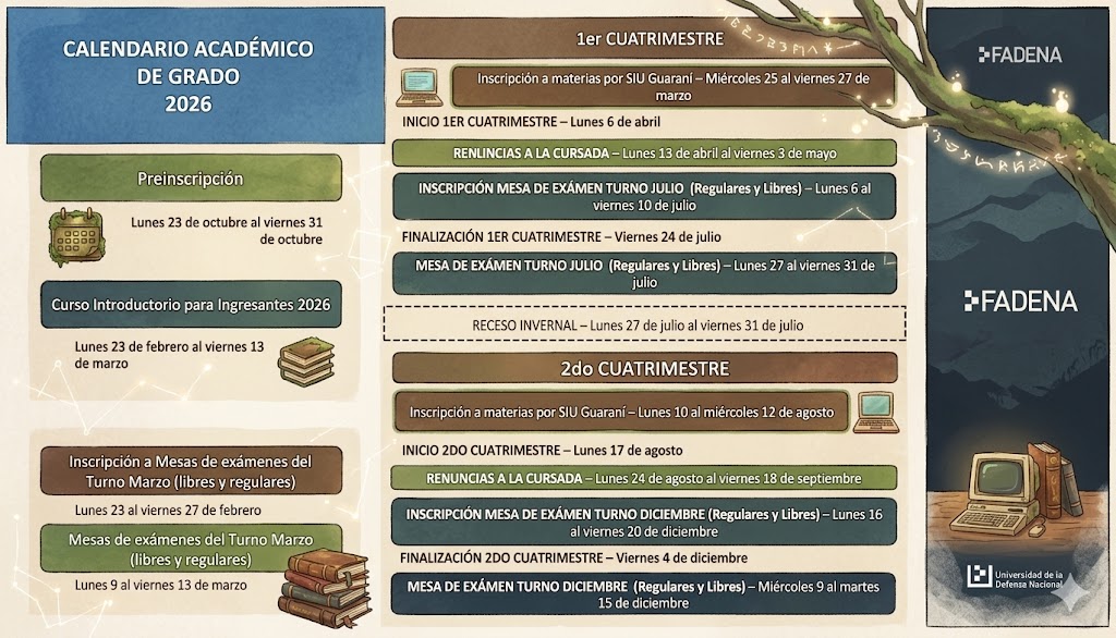 Calendario Académico de Grado 2026